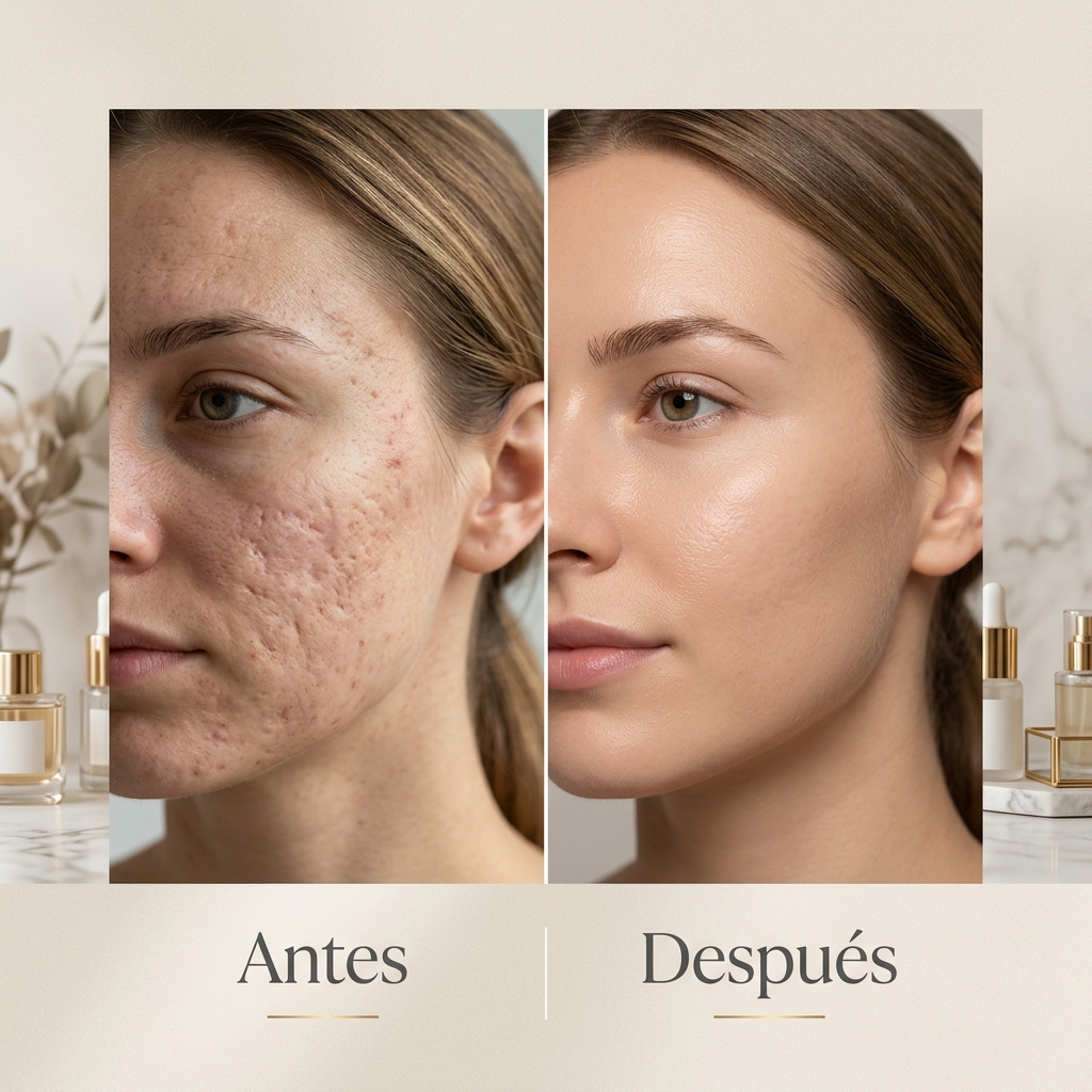 Antes y después del tratamiento